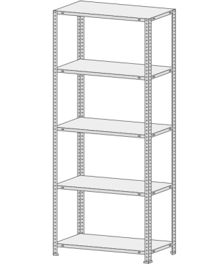 Стеллаж MS Standart  235-2,5