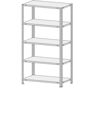 Стеллаж MS Standart 235-2,0