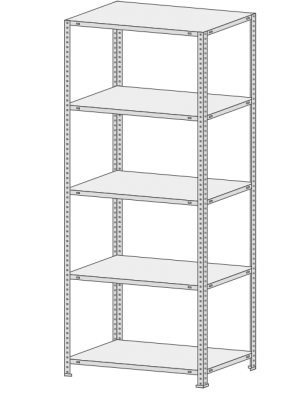 Стеллаж MS-Hard 245-2,5
